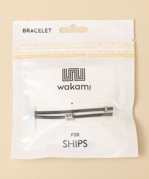 wakami（ワカミ）の「【SHIPS別注】WAKAMI: ラウンドレザー ブレスレット（ブレスレット・メンズ・ブラック/ブラウン・ONE SIZE）」の8枚目の写真