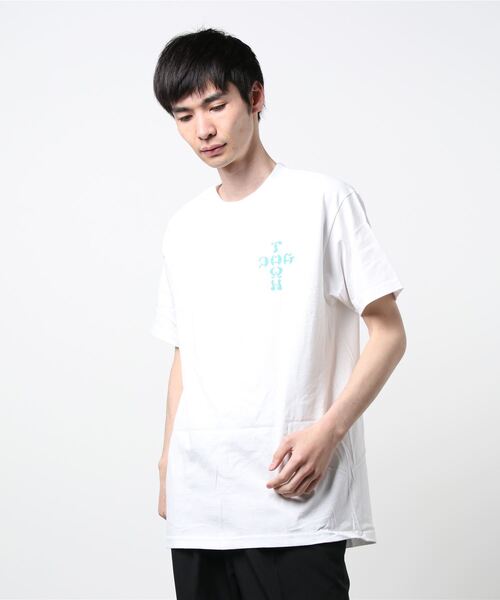 DOGTOWN（ドッグタウン）の「STONEFISH S/S T-SHIRTS/DOGTOWN(ドッグタウン)半袖バックプリントTシャツ（Tシャツ/カットソー・メンズ・ホワイト/ブラック・LARGE/MEDIUM/X-LARGE）」の2枚目の写真