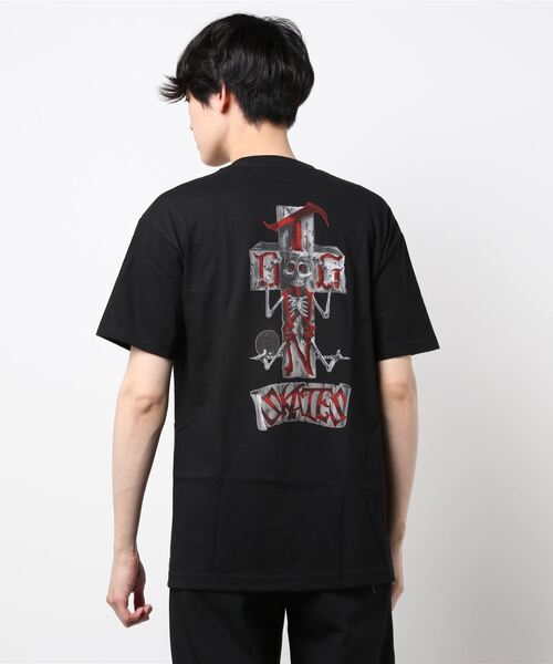 DOGTOWN（ドッグタウン）の「STONEFISH S/S T-SHIRTS/DOGTOWN(ドッグタウン)半袖バックプリントTシャツ（Tシャツ/カットソー・メンズ・ホワイト/ブラック・LARGE/MEDIUM/X-LARGE）」の5枚目の写真