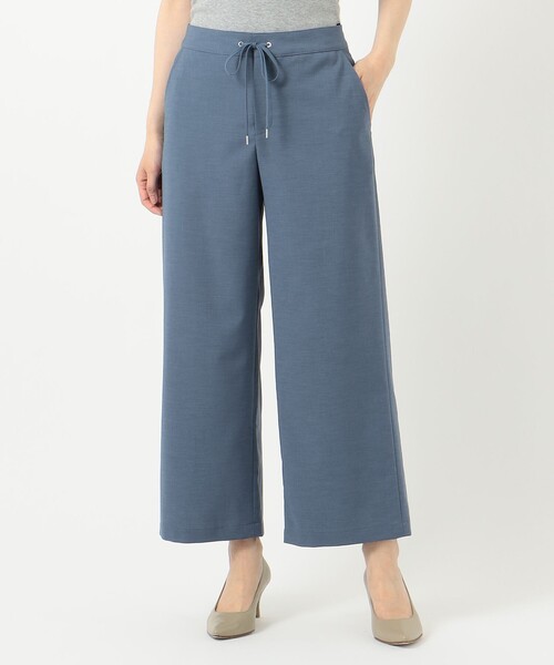 J.PRESS Ladies(J.プレス レディス)の「【洗える】ドライタッチツイルストレッチ ワイドパンツ(その他パンツ・レディース・ブラック系/ブラウン系/ダルブルー系・XS/XXS/S)」の2枚目の写真