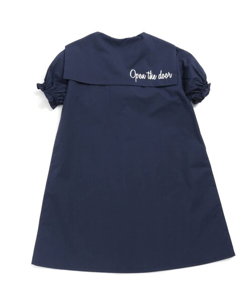 Otonato(オトナト)の「セーラーワンピース【親子でおそろいリンクコーデ】(ワンピース・キッズ・ネイビー/オフホワイト・90/100/110/120/130/140)」の3枚目の写真