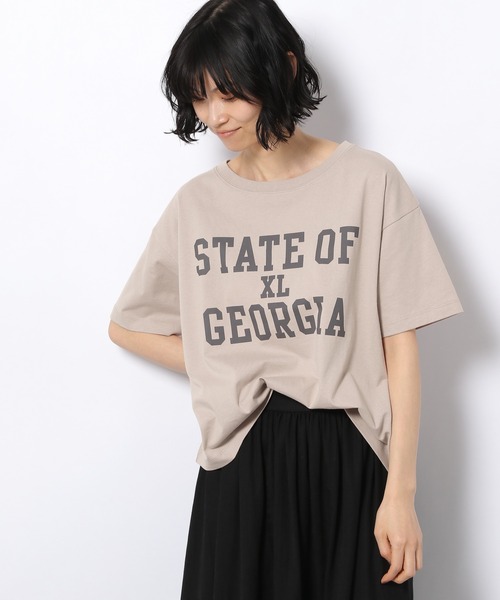 LAKOLE(ラコレ)の「USAコットンローカルロゴTシャツ / 941065(Tシャツ/カットソー・レディース・ライトブルー/ブラック/オフホワイト/桜・SMALL/MEDIUM)」の4枚目の写真