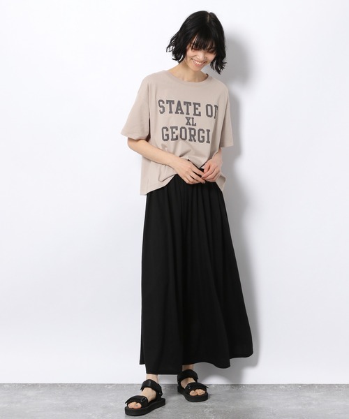 LAKOLE(ラコレ)の「USAコットンローカルロゴTシャツ / 941065(Tシャツ/カットソー・レディース・ライトブルー/ブラック/オフホワイト/桜・SMALL/MEDIUM)」の13枚目の写真