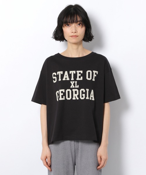 LAKOLE(ラコレ)の「USAコットンローカルロゴTシャツ / 941065(Tシャツ/カットソー・レディース・ライトブルー/ブラック/オフホワイト/桜・SMALL/MEDIUM)」の14枚目の写真