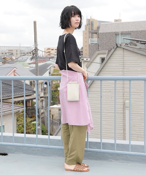 LAKOLE(ラコレ)の「USAコットンローカルロゴTシャツ / 941065(Tシャツ/カットソー・レディース・ライトブルー/ブラック/オフホワイト/桜・SMALL/MEDIUM)」の5枚目の写真