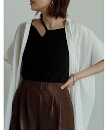 Re:EDIT | カップ付きアシンメトリーリブキャミソール(キャミソール)