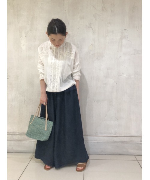 BEARDSLEY（ビアズリー）の「《Sans Arcidet》ラフィアバッグ（トートバッグ・レディース・ピンク/イエロー/グリーン・FREE）」の14枚目の写真