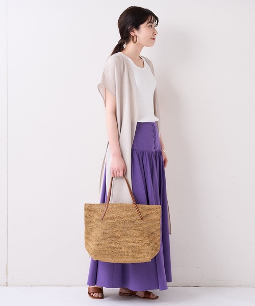 BEARDSLEY（ビアズリー）の「ヒラヒラロングハオリ（カーディガン/ボレロ・レディース・ベージュ/ブラック・FREE）」の12枚目の写真