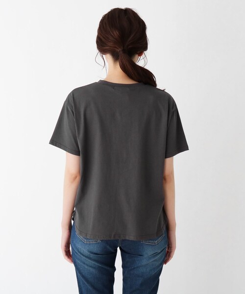 Cutie Blonde（キューティーブロンド）の「◆【S-L】わんこTシャツ（Tシャツ/カットソー・レディース・チャコールグレー/オフホワイト/マスタード/ベージュ・01/02/03）」の12枚目の写真