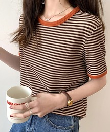 ボーダー半袖Tシャツ