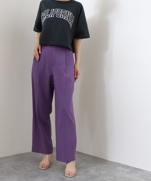 archives（アルシーヴ）の「【限定item】カラーストレートパンツ（その他パンツ・レディース・パープル/レッド/イエロー/グリーン・MEDIUM）」の3枚目の写真