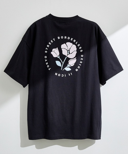 JUNRED（ジュンレッド）の「【 it iCON 】Violets round logo tee（Tシャツ/カットソー・メンズ・ラベンダー/ホワイト/ブラック・M/L）」の3枚目の写真