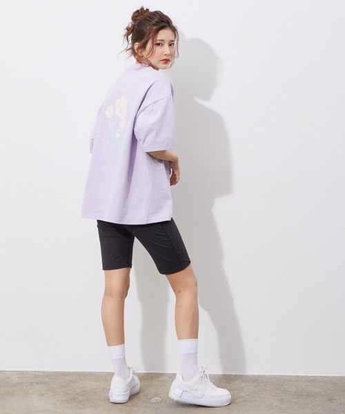 JUNRED（ジュンレッド）の「【 it iCON 】Violets round logo tee（Tシャツ/カットソー・メンズ・ラベンダー/ホワイト/ブラック・M/L）」の5枚目の写真