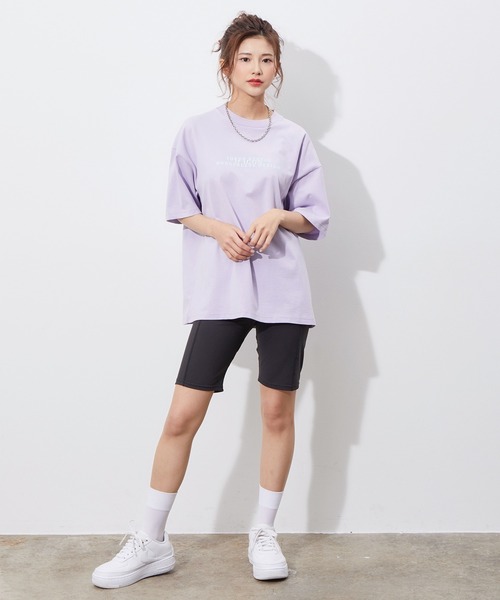 JUNRED（ジュンレッド）の「【 it iCON 】Violets round logo tee（Tシャツ/カットソー・メンズ・ラベンダー/ホワイト/ブラック・M/L）」の6枚目の写真