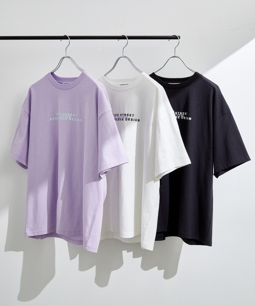 JUNRED（ジュンレッド）の「【 it iCON 】Violets round logo tee（Tシャツ/カットソー・メンズ・ラベンダー/ホワイト/ブラック・M/L）」の10枚目の写真