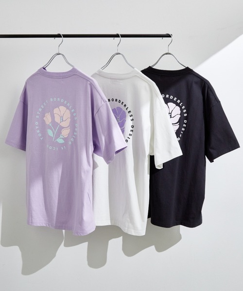 JUNRED（ジュンレッド）の「【 it iCON 】Violets round logo tee（Tシャツ/カットソー・メンズ・ラベンダー/ホワイト/ブラック・M/L）」の9枚目の写真