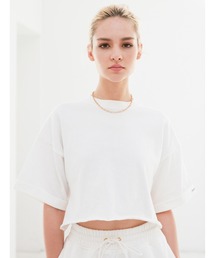 ALEXIA STAM | Cropped Oversized Tee/クロップドオーバーサイズティー(Tシャツ/カットソー)