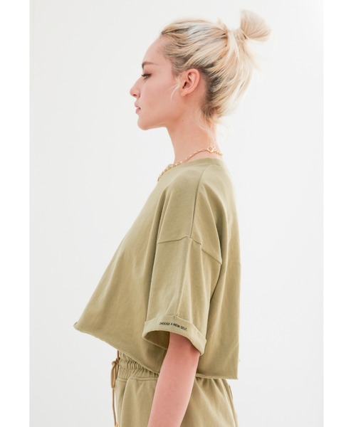 ALEXIA STAM（アリシアスタン）の「Cropped Oversized Tee