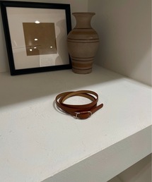 lawgy | square buckle slim belt(ベルト)