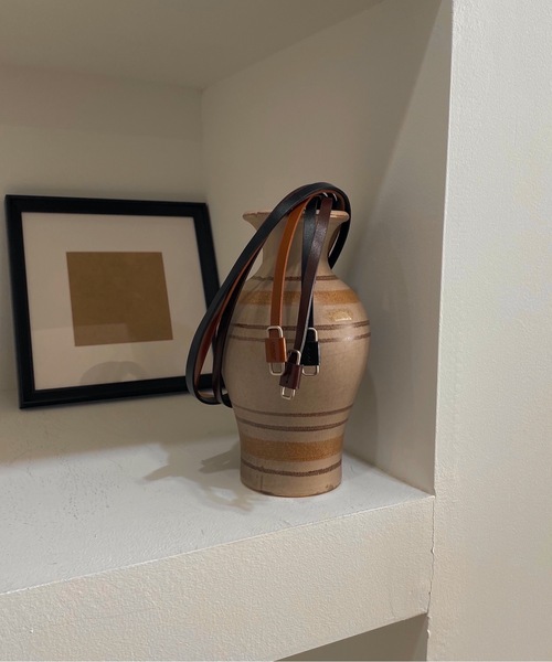 lawgy（ラウジー）の「square buckle slim belt（ベルト・レディース・ブラック/キャメル/ブラウン・FREE）」の10枚目の写真