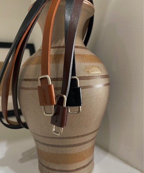 lawgy（ラウジー）の「square buckle slim belt（ベルト・レディース・ブラック/キャメル/ブラウン・FREE）」の14枚目の写真