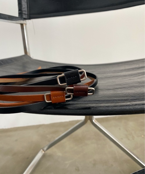 lawgy（ラウジー）の「square buckle slim belt（ベルト・レディース・ブラック/キャメル/ブラウン・FREE）」の15枚目の写真