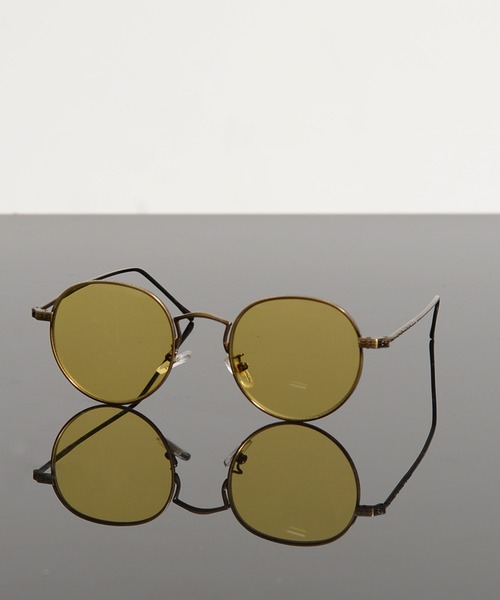 Revo.（レボ）の「メタルフレーム ラウンド サングラス カラーレンズ UVカット【ケース付き】（サングラス・メンズ・ブルーグレー/ライトブルー/ライトイエロー/グリーン/ブラウン/ライトグリーン・FREE）」の6枚目の写真