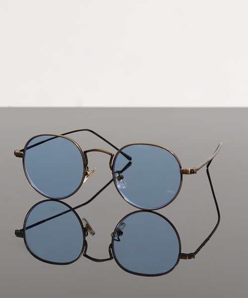 Revo.（レボ）の「メタルフレーム ラウンド サングラス カラーレンズ UVカット【ケース付き】（サングラス・メンズ・ブルーグレー/ライトブルー/ライトイエロー/グリーン/ブラウン/ライトグリーン・FREE）」の5枚目の写真