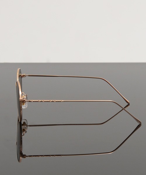 Revo.（レボ）の「メタルフレーム ラウンド サングラス カラーレンズ UVカット【ケース付き】（サングラス・メンズ・ブルーグレー/ライトブルー/ライトイエロー/グリーン/ブラウン/ライトグリーン・FREE）」の10枚目の写真