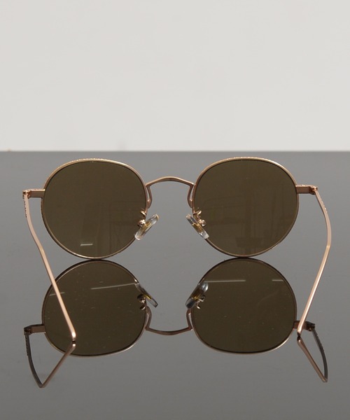 Revo.（レボ）の「メタルフレーム ラウンド サングラス カラーレンズ UVカット【ケース付き】（サングラス・メンズ・ブルーグレー/ライトブルー/ライトイエロー/グリーン/ブラウン/ライトグリーン・FREE）」の11枚目の写真