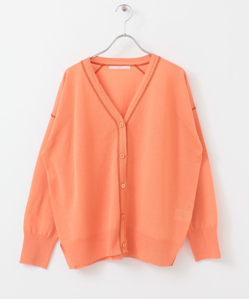 KBF(ケイビーエフ)の「カラーステッチシアーカーディガン(カーディガン/ボレロ・レディース・ブラック/オレンジ/グリーン/ベージュ系その他・ONE)」の17枚目の写真