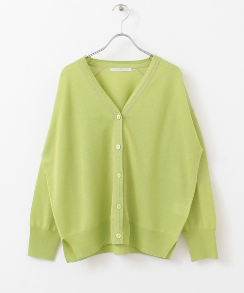 KBF(ケイビーエフ)の「カラーステッチシアーカーディガン(カーディガン/ボレロ・レディース・ブラック/オレンジ/グリーン/ベージュ系その他・ONE)」の18枚目の写真