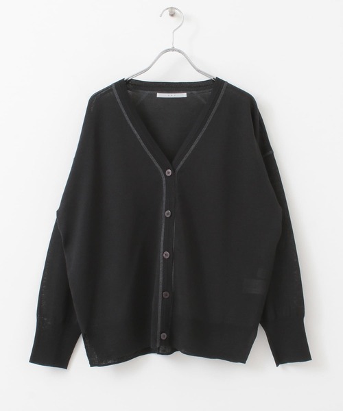 KBF(ケイビーエフ)の「カラーステッチシアーカーディガン(カーディガン/ボレロ・レディース・ブラック/オレンジ/グリーン/ベージュ系その他・ONE)」の20枚目の写真