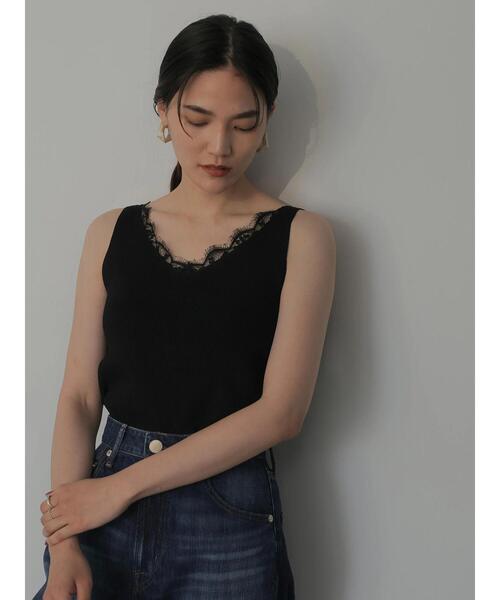 ス*d様 【完売商品】loin nuitロワンニュイ レースアップグリッターニッ セール】クリンクルボイルノースリーブワンピース[プチサイズ