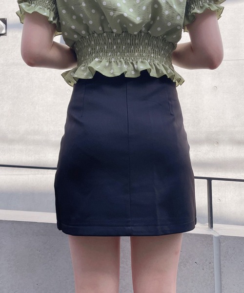 Crea titty&Co. PETIT（クレアティティーアンドコープチ）の「【Crea titty&Co.PETIT】スリットスカパン（スカート・レディース・ブラック/ライトブルー・SMALL/MEDIUM）」の5枚目の写真