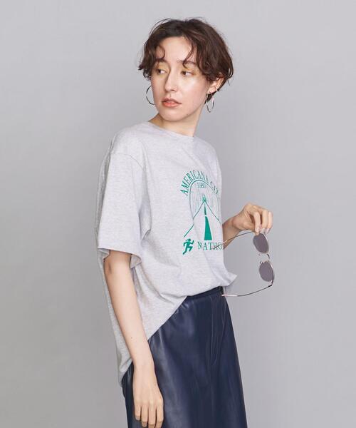 AMERICANA（アメリカーナ）の「＜Americana（アメリカーナ）＞プリントTシャツ（Tシャツ/カットソー・レディース・ライム/ライラック/ホワイト/グレー・FREE）」の8枚目の写真