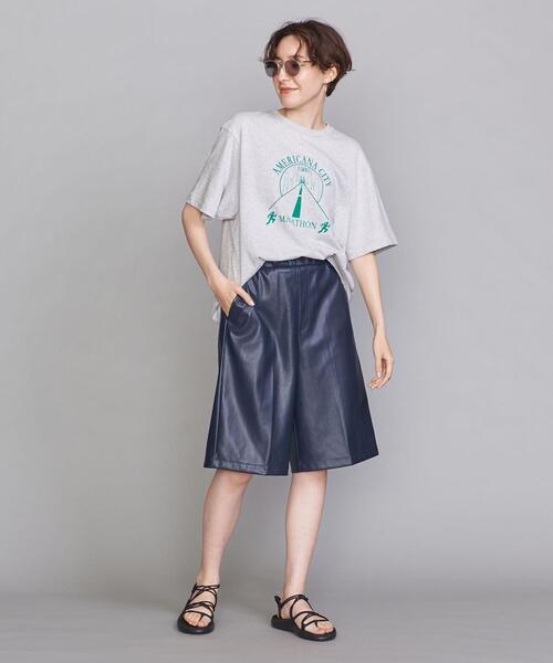 AMERICANA（アメリカーナ）の「＜Americana（アメリカーナ）＞プリントTシャツ（Tシャツ/カットソー・レディース・ライム/ライラック/ホワイト/グレー・FREE）」の9枚目の写真