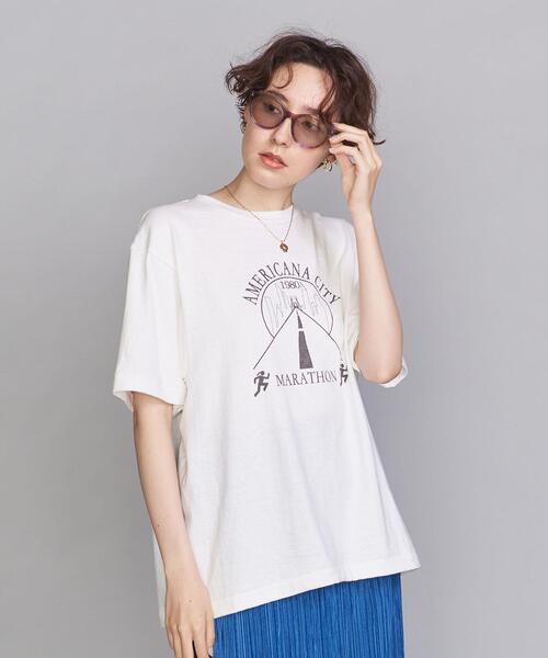 AMERICANA（アメリカーナ）の「＜Americana（アメリカーナ）＞プリントTシャツ（Tシャツ/カットソー・レディース・ライム/ライラック/ホワイト/グレー・FREE）」の10枚目の写真