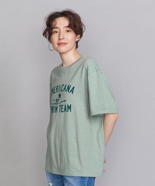 AMERICANA（アメリカーナ）の「＜Americana（アメリカーナ）＞プリントTシャツ（Tシャツ/カットソー・レディース・ライム/ライラック/ホワイト/グレー・FREE）」の11枚目の写真