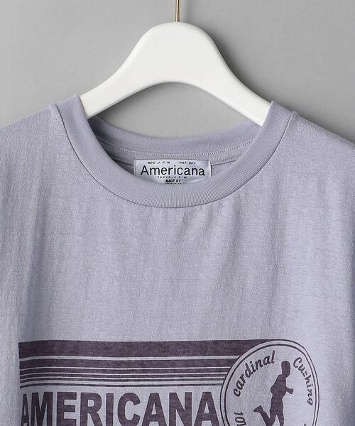 AMERICANA（アメリカーナ）の「＜Americana（アメリカーナ）＞プリントTシャツ（Tシャツ/カットソー・レディース・ライム/ライラック/ホワイト/グレー・FREE）」の16枚目の写真