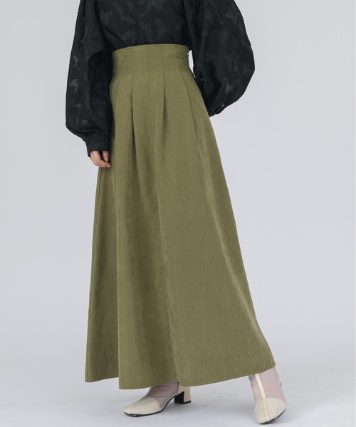 完売品 ⭐️新品タグ付き ❤️XXSサイズ ANEW レディース　スカート　カーキ GATHER PADDING SK NY TWILL | MADISONBLUE