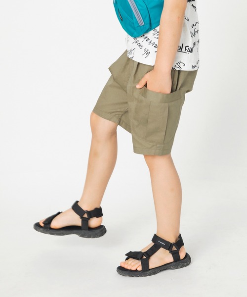 BRANSHES（ブランシェス）の「【プチプラ】サイドポケット付きハーフパンツ（その他パンツ・キッズ・ブラック/ベージュ/グリーン・90cm/110cm/100cm/120cm/130cm/140cm/150cm）」の2枚目の写真
