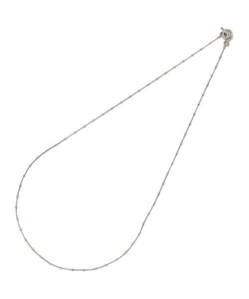 schott（ショット）の「【完全受注生産】△meian/メイアン/STERLING SILVER BAMBOO CHURCH CHAIN NECKLACE/バンブー チャーチ チェーンネックレス man040t（ネックレス・メンズ・シルバー・FREE）」の4枚目の写真