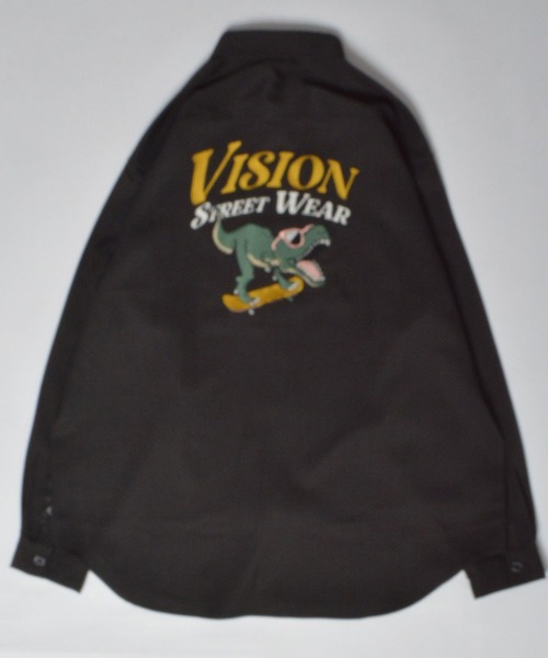 VISION STREET WEAR（ヴィジョンストリートウェア）の「VISION STREET WEAR 刺繍BIGシャツ（シャツ/ブラウス・メンズ・ネイビー/アイボリー/チャコールグレー/グレー系その他/ブルー系その他/ホワイト系その他・LL/M/L）」の19枚目の写真