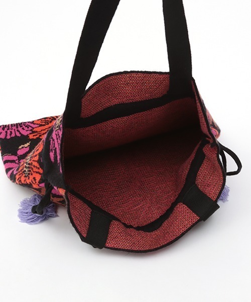 チチカカ（チチカカ）の「フラワーニットトートバッグ（トートバッグ・レディース・ピンク/グリーン・FREE）」の13枚目の写真