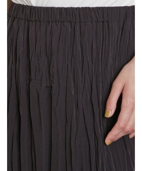 emmi（エミ）の「【emmi atelier】切替えワッシャースカート（スカート・レディース・ベージュ/ダークグレー・1/0）」の13枚目の写真