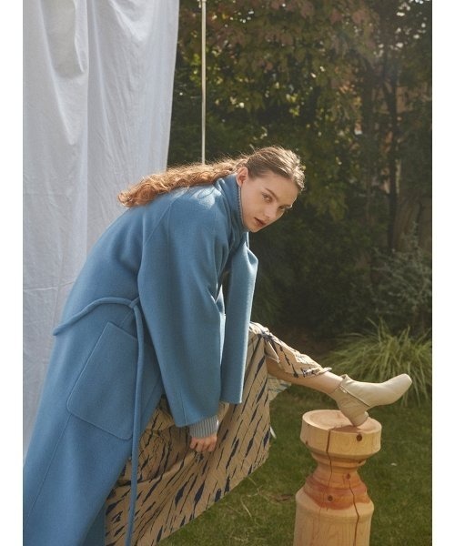 emmi（エミ）の「【emmi atelier】切替えワッシャースカート（スカート・レディース・ベージュ/ダークグレー・1/0）」の21枚目の写真