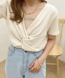【apres jour clair】ワッフルねじりトップス【ZOZOTOWN限定アイテム】
