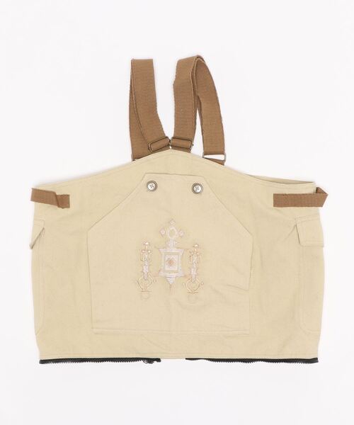 チャイハネ（チャイハネ）の「【チャイハネ】トゥアレグ刺繍バッグ/ベスト 2WAY（ショルダーバッグ・メンズ・ブラック/ナチュラル/キャメル・FREE）」の5枚目の写真