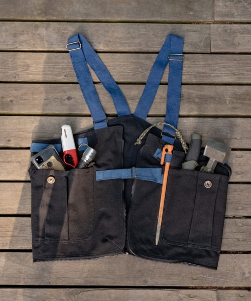 チャイハネ（チャイハネ）の「【チャイハネ】トゥアレグ刺繍バッグ/ベスト 2WAY（ショルダーバッグ・メンズ・ブラック/ナチュラル/キャメル・FREE）」の2枚目の写真